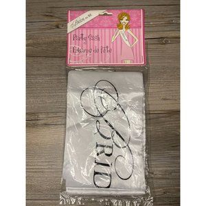 Lillian Rose Wedding Decoration Bachelorette Party Bride to Be Satin White Sash